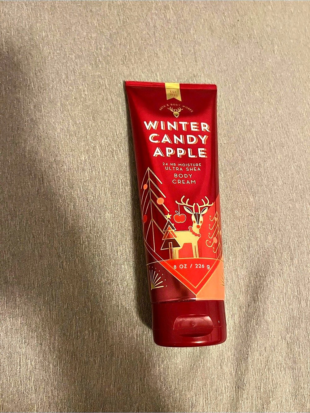 Bath & Body Works Winter Candy Apple Ultra Shea Body Cream Red